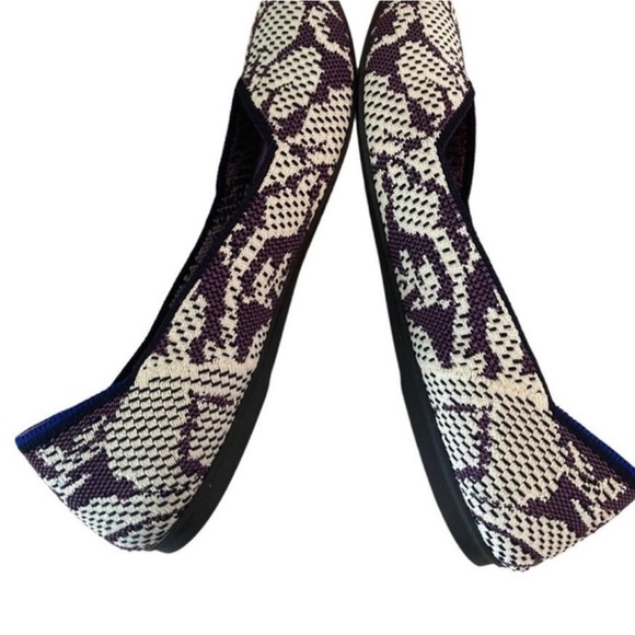 Rothy's RARE Wisteria Purple & White Women's Flats - 7 - Picture 5 of 8